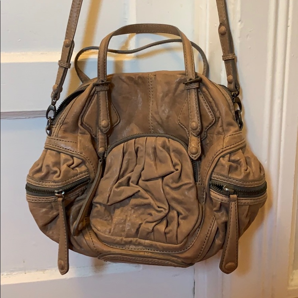 Oryany “mushroom” color Penelope satchel, NWT